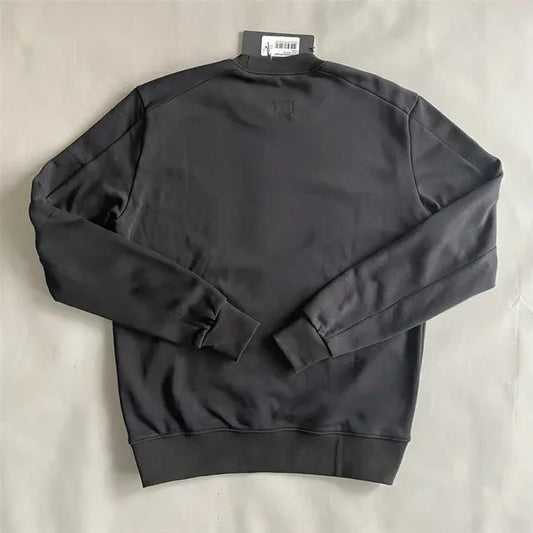 Men's Round Neck Sweater with Zippered Pocket