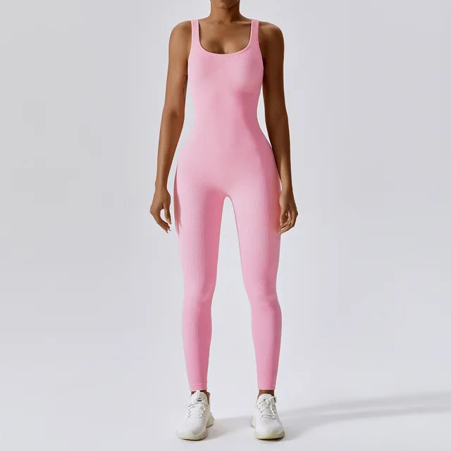 Spring Seamless One-Piece Yoga Suit